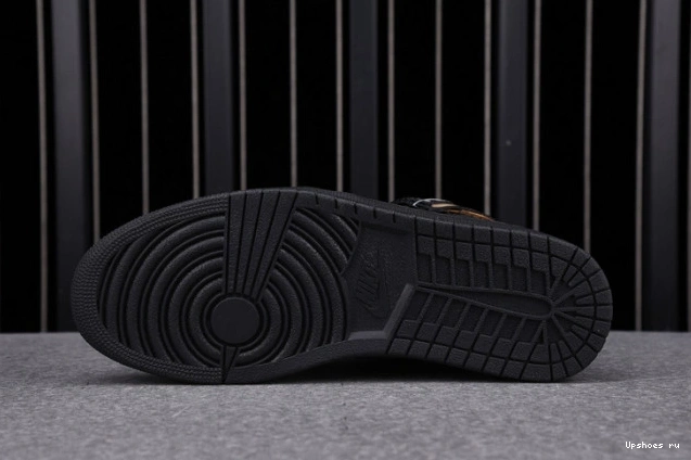 Air Jordan Metallic High (2020) Retro Gold 1 Black 555088-032 0319